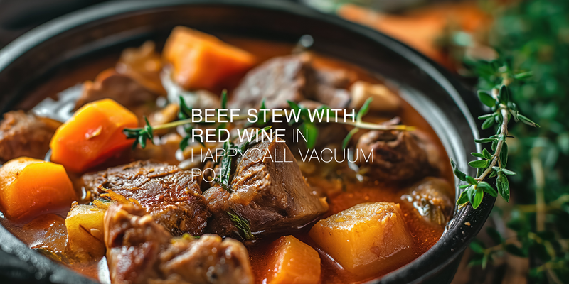 Beef Stew with Red Wine in a Happycall Vacuum Pot