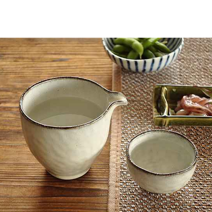 Midnight Elegance Kohiki Sake Set - Made in Japan