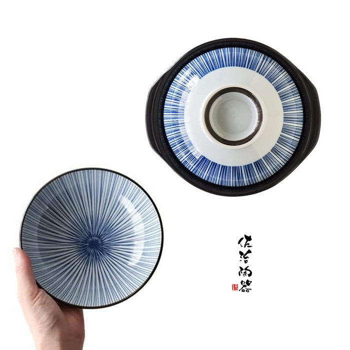 Saji Tokusa Mini Donabe Japanese Clay Pot 18.5cm - Made in Japan