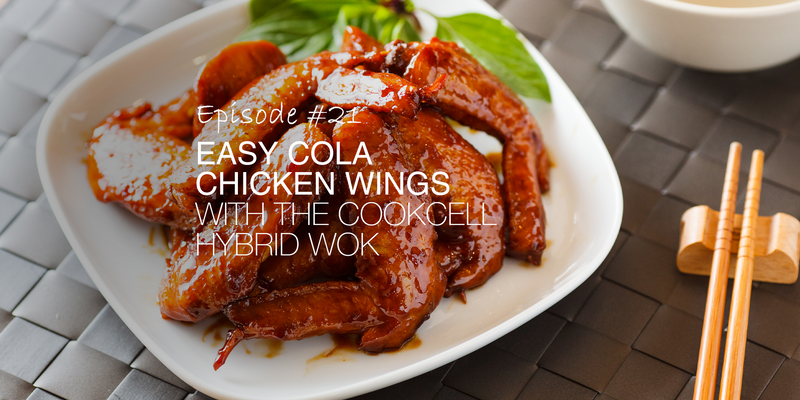 Cola Chicken Wings in a Cookcell Hybrid Wok