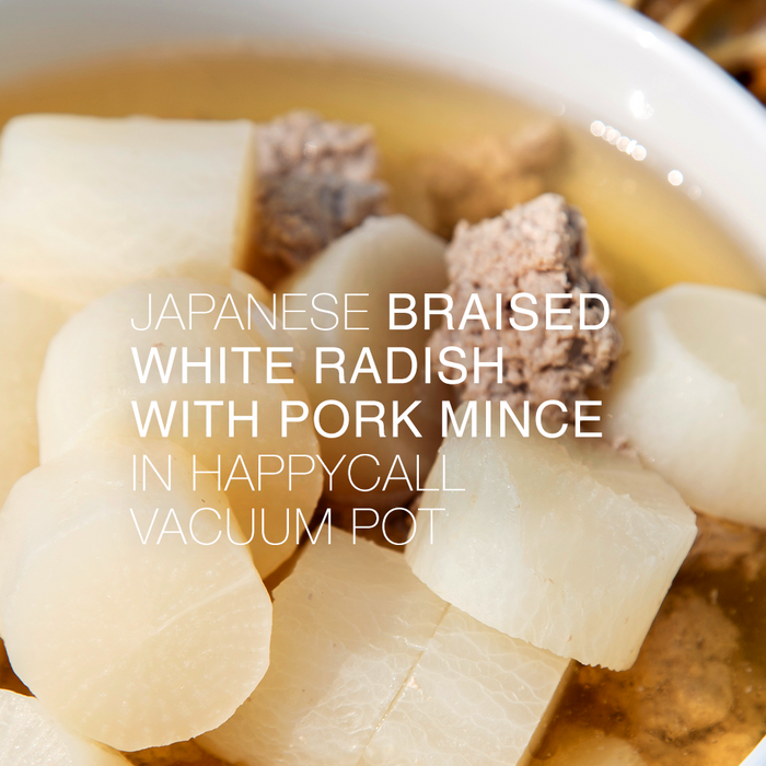 Recipe: Japanese Braised White Radish with Pork Mince in Happycall Vacuum Pot