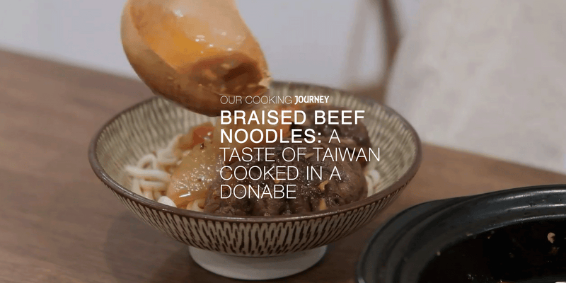 Taiwanese Braised Beef Noodles in a Donabe