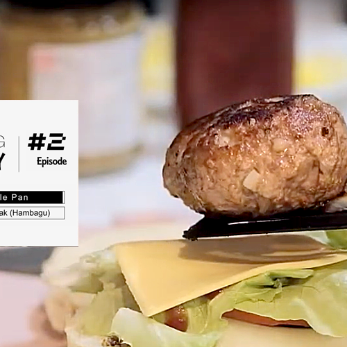 Recipe: Japanese Hamburger Steak (Hambagu) using Happycall Double Pan