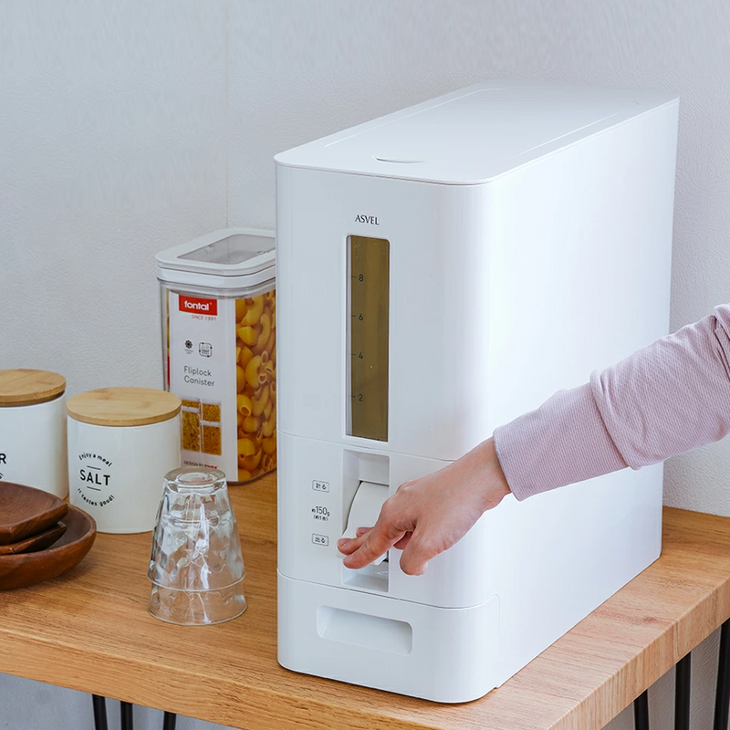 ASVEL Airtight Rice Storage and Dispenser – 12kg