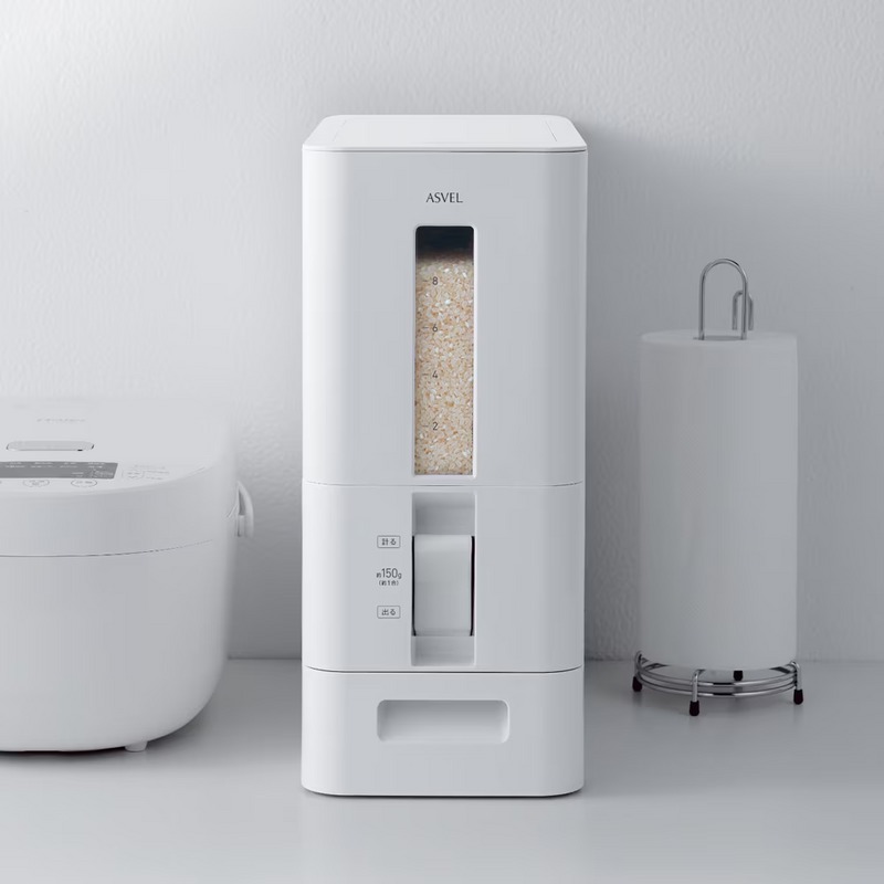 ASVEL Airtight Rice Storage and Dispenser – 12kg