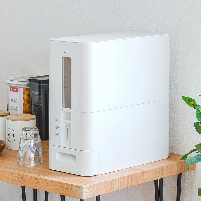 ASVEL Airtight Rice Storage and Dispenser – 12kg