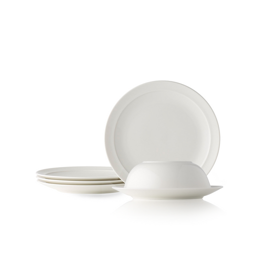 Adam Liaw Everyday Noritake Medium Plate and Bowl Set of 4 (21cm & 17cm) 