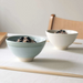 Aito Mino Yaki Subdued Pastel Blue and White Bowls - Set of 2 1