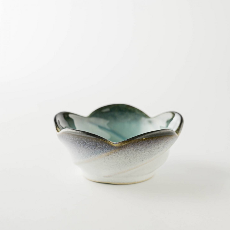 Aizome Cerulean Bloom Japanese Side Bowl - 12cm