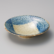 Aizome Indigo Dyed Igeta Hammared Serving Bowl (14cm) 2