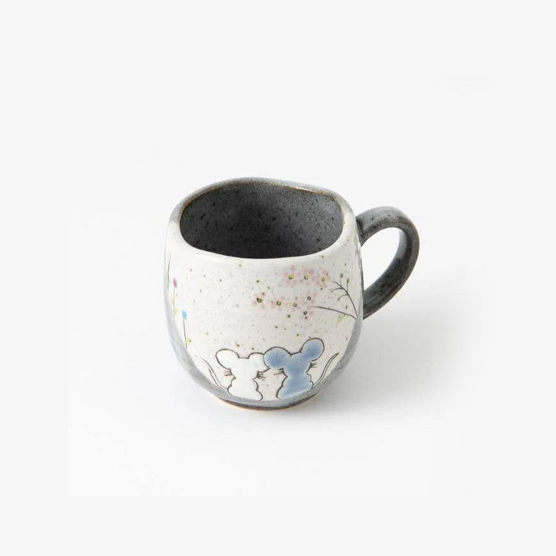 Atelier Yu Mouse In Sunny Spot Kutani Handmade Mug