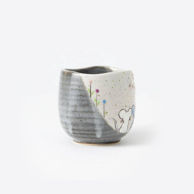 Atelier Yu Mouse In Sunny Spot Kutani Handmade Mug