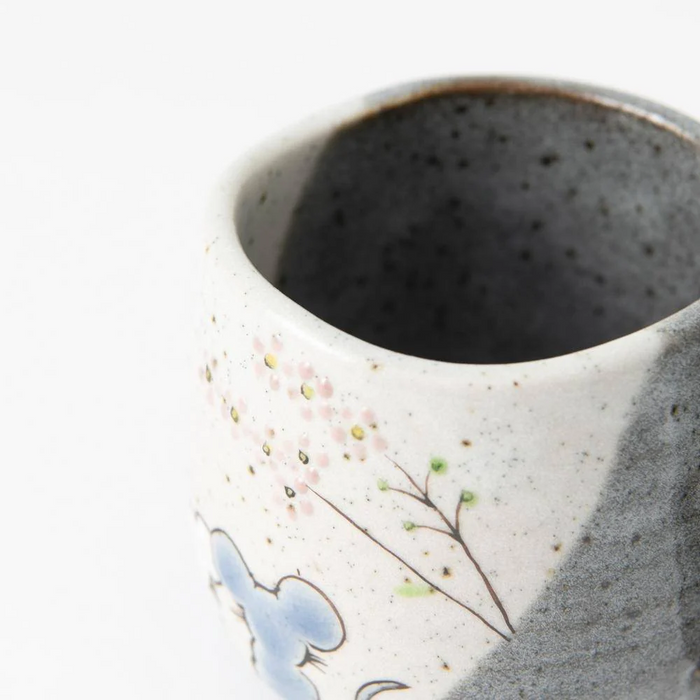 Atelier Yu Mouse In Sunny Spot Kutani Handmade Mug - Made in Japan