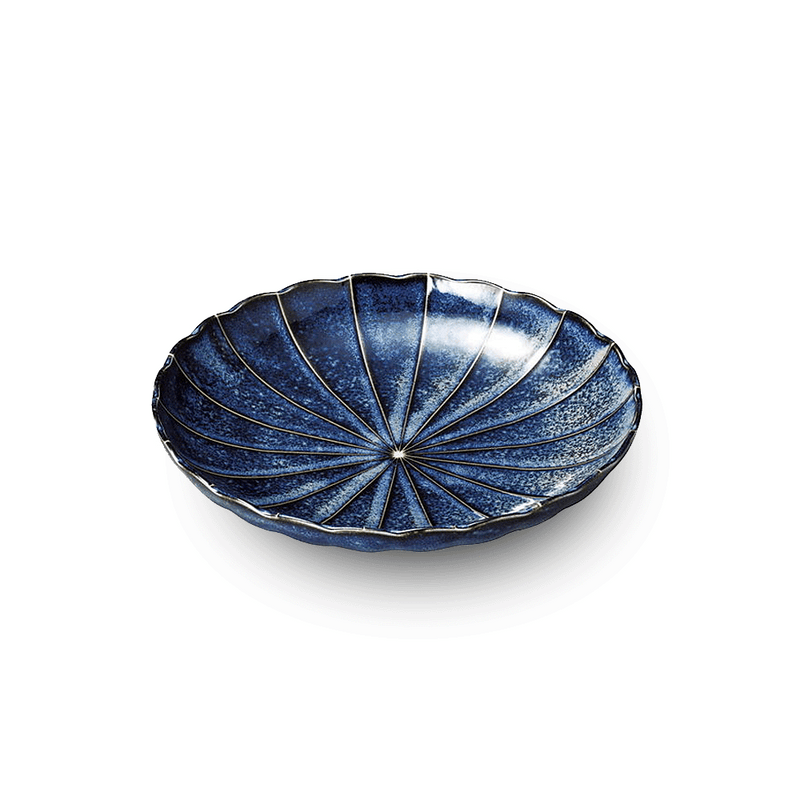 Blue Chrysanthemum Ten Grass Pattern 10 Piece Dinner Set - Dinner Plate