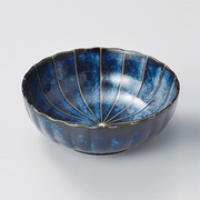 Yohenkon patterned bowl in deep blue.