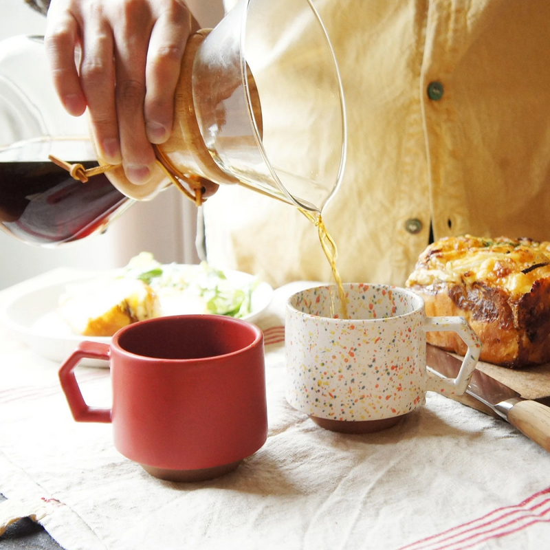 CHIPS Stackable Mug - 280ml - Splash White Orange