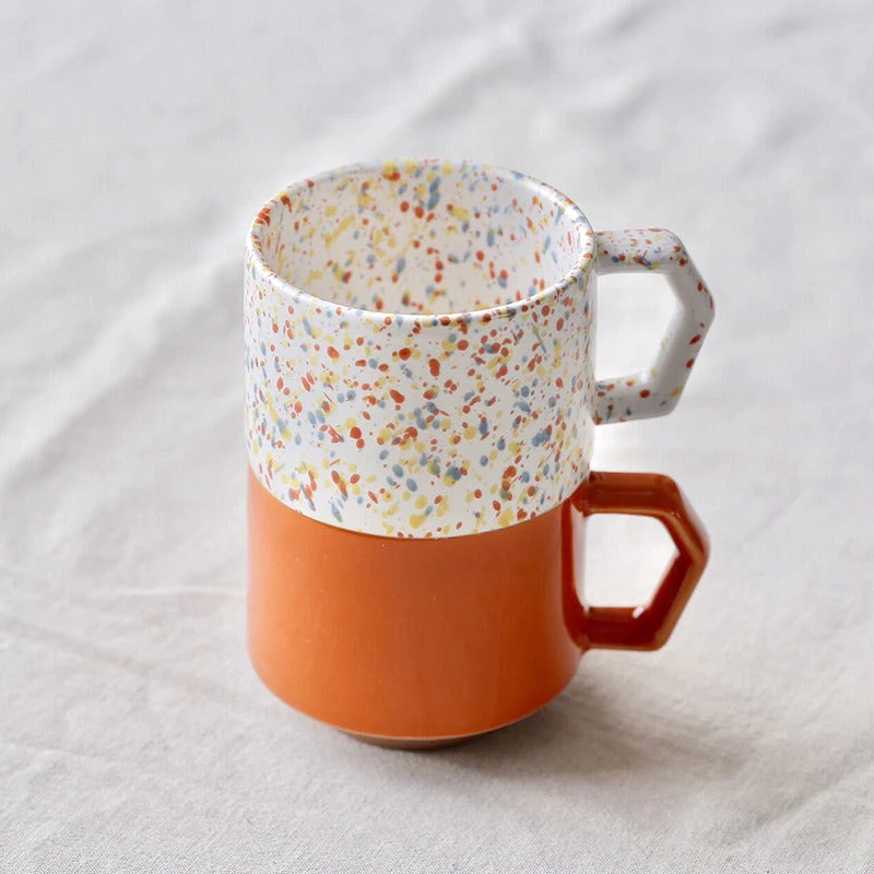 CHIPS Stackable Mug - 280ml - Splash White Orange
