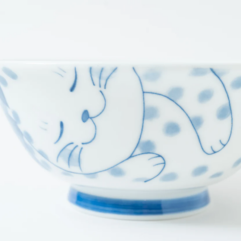 Daitoua Neko Chigura Japanese Ramen Bowl - 19cm