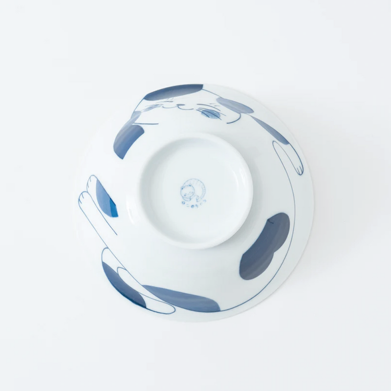Daitoua Neko Chigura Mike Japanese Ramen Bowl - 19cm
