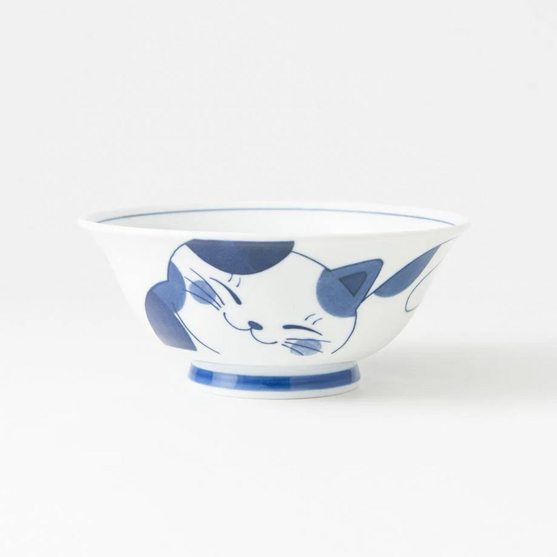 Daitoua Neko Chigura Mike Japanese Ramen Bowl - 19cm
