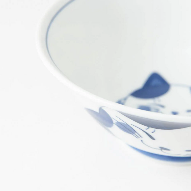 Daitoua Neko Chigura Mike Japanese Ramen Bowl - 19cm
