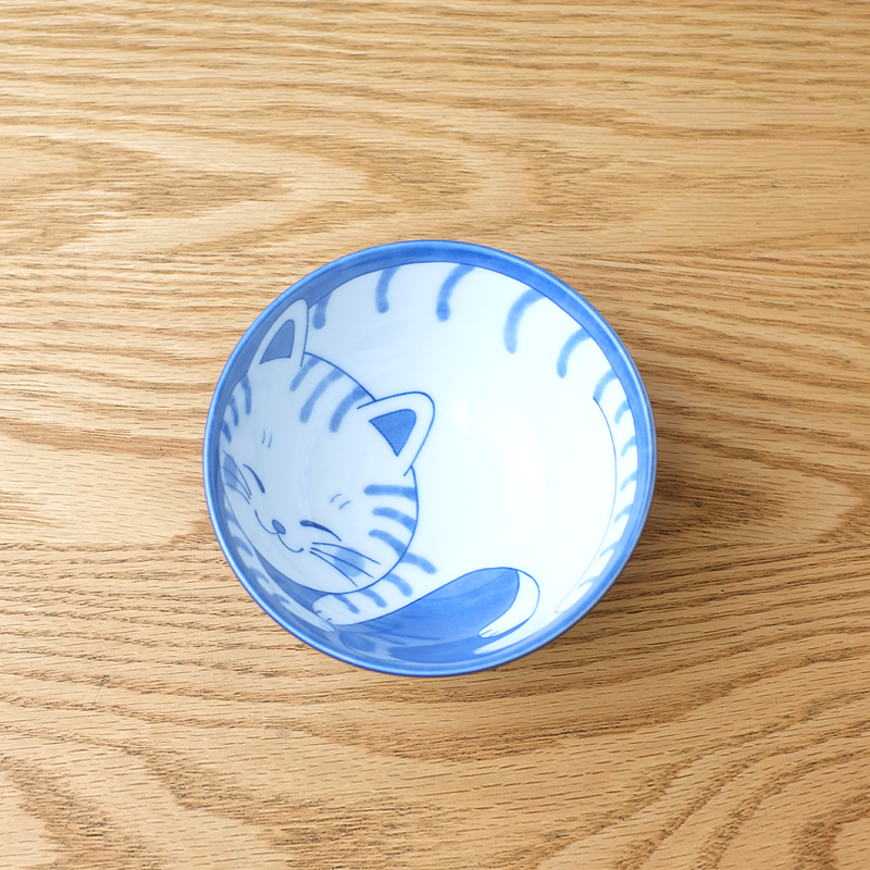 Daitoua Neko Chigura Dora Rice Bowl – 11.5cm