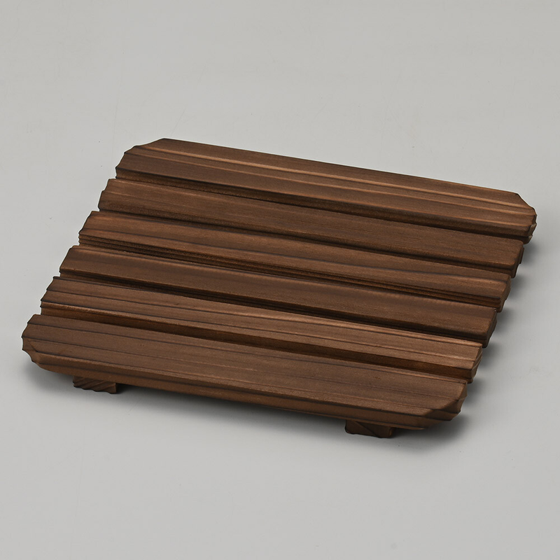 Donabe Japanese Clay Pot Wooden Slatted Base 18cm 1