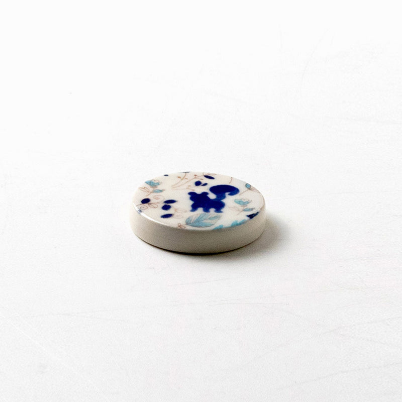 Forest Blue Japanese Ceramic Chopstick Rest