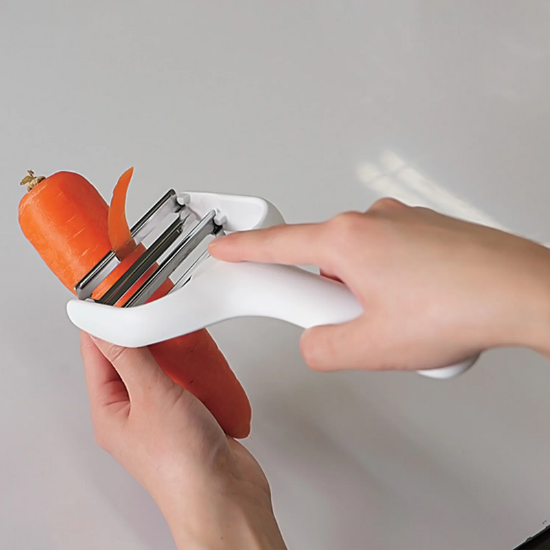 Pearl Life Gadget Con Double Blade Cabbage Peeler - White