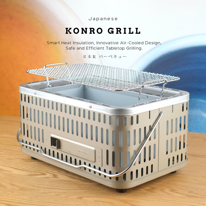 Green Life Stainless Steel Konro Grill - 39cm (Medium)