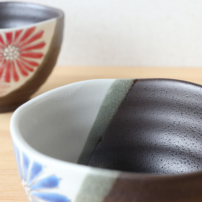 Hana Floral Kutani Bowl (12cm) - Blue 4