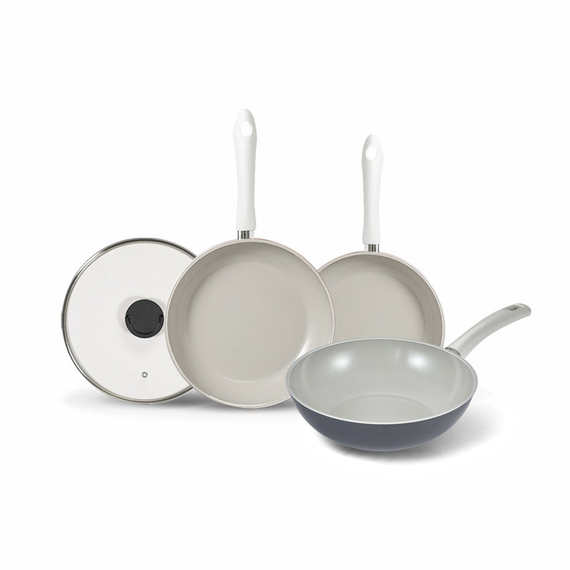 Happycall Blitz & Agave Ceramic Nonstick Induction Cookware Set - 4-Piece