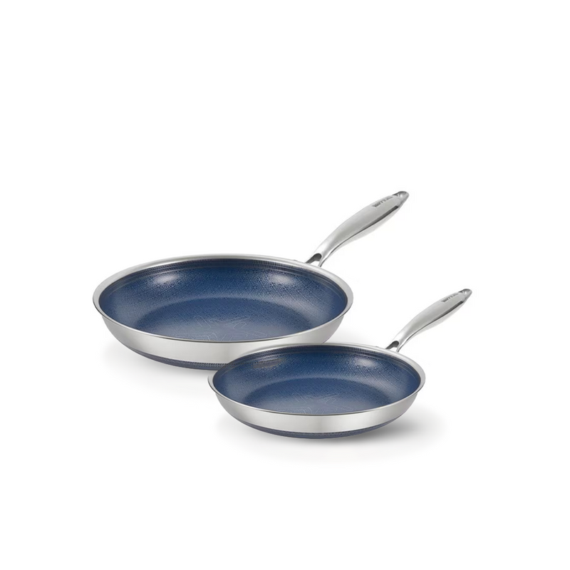 Happycall Hybrid Ceramic 3-Ply Nonstick Induction Frypan Set - 24cm & 28cm - 2-Piece