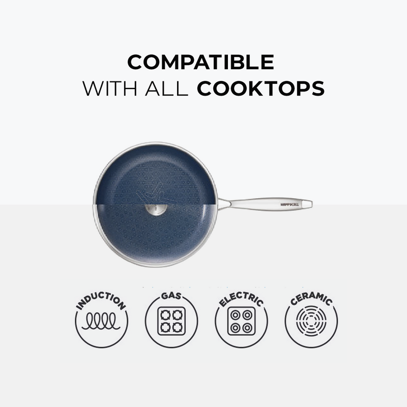 Happycall Hybrid Ceramic 3-Ply Nonstick Induction Frypan - 24cm