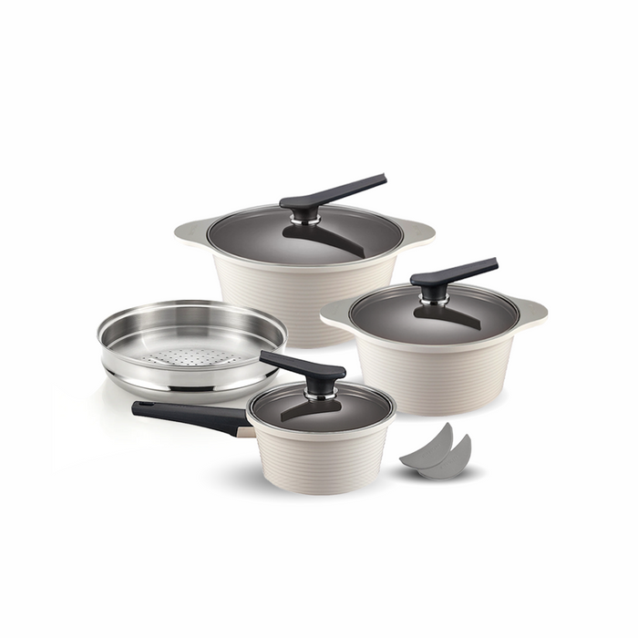 Happycall Onde 9-piece Ceramic Nonstick Induction Pot Set