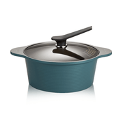Happycall Onde Ceramic Nonstick Induction Pot Set - 24cm & 28cm Ocean Green 5