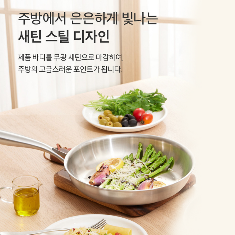 Happycall Stay 3-Ply Clad Induction Frypan - 28cm