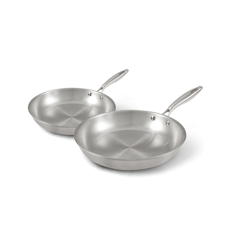Happycall Stay 3-Ply Clad Induction Frypan Set - 24cm & 28cm