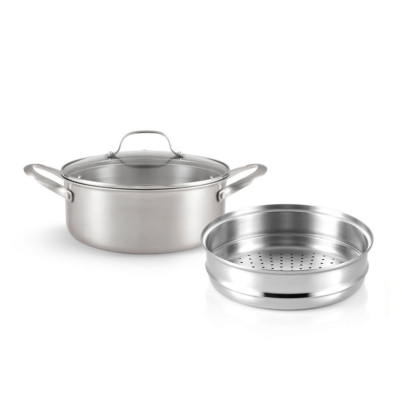 Happycall Stay 3-Ply Clad Induction Pot with Lid - 24cm (4.7L)
