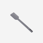 The Happycall VIVA one-piece silicone spatula in dark grey, standing upright against a white background.
