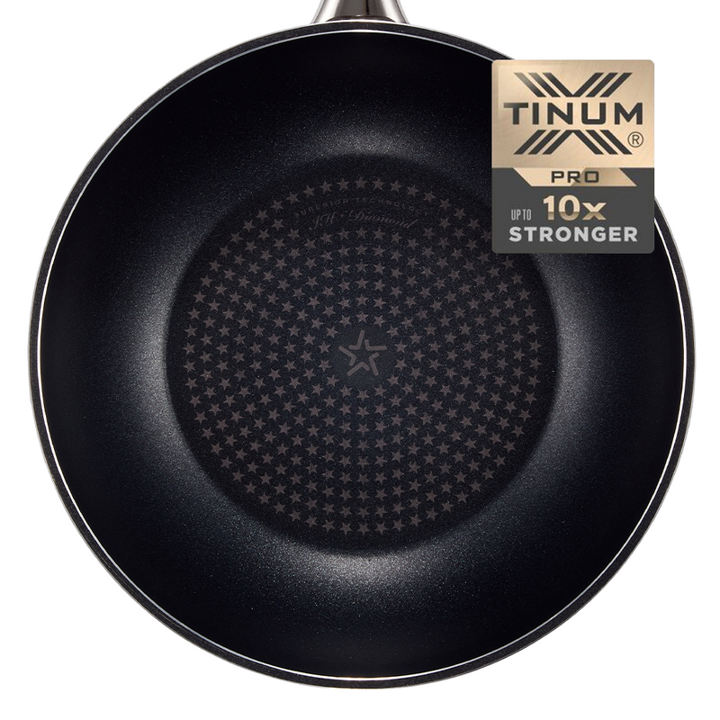 Happycall Solid Diamond Nonstick Induction Wok - 30cm