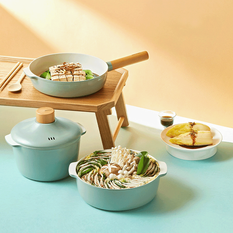 Happycall Zium 6-Piece Ceramic Nonstick Induction Pot Set 6