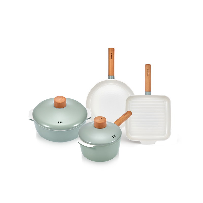 Happycall Zium Ceramic Nonstick Induction Cookware Set - 6-Piece