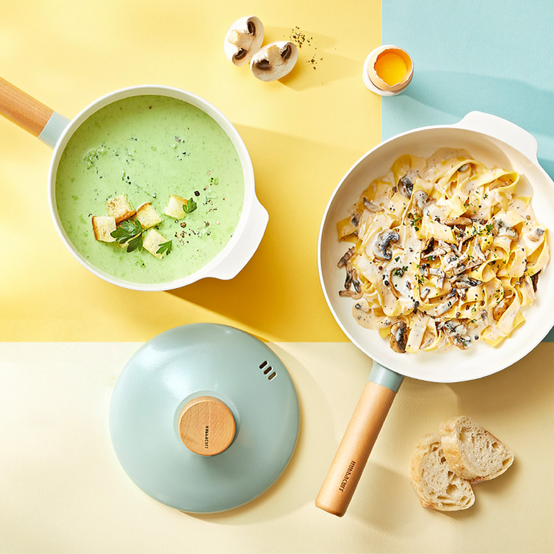 Happycall Zium Ceramic Nonstick Induction Frypan & Saucepan Set - 3-Piece