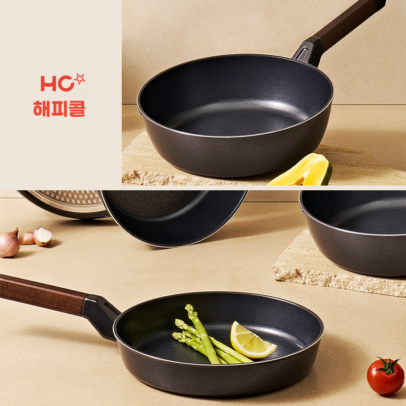 Happycall Royal Graphene Titanium Plus Nonstick Induction Frypan Set - 24cm & 28cm - 2-Piece