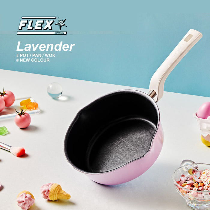 Happycall Flex 3-Piece Nonstick Induction Saucepan Set - Black & Lavender 4