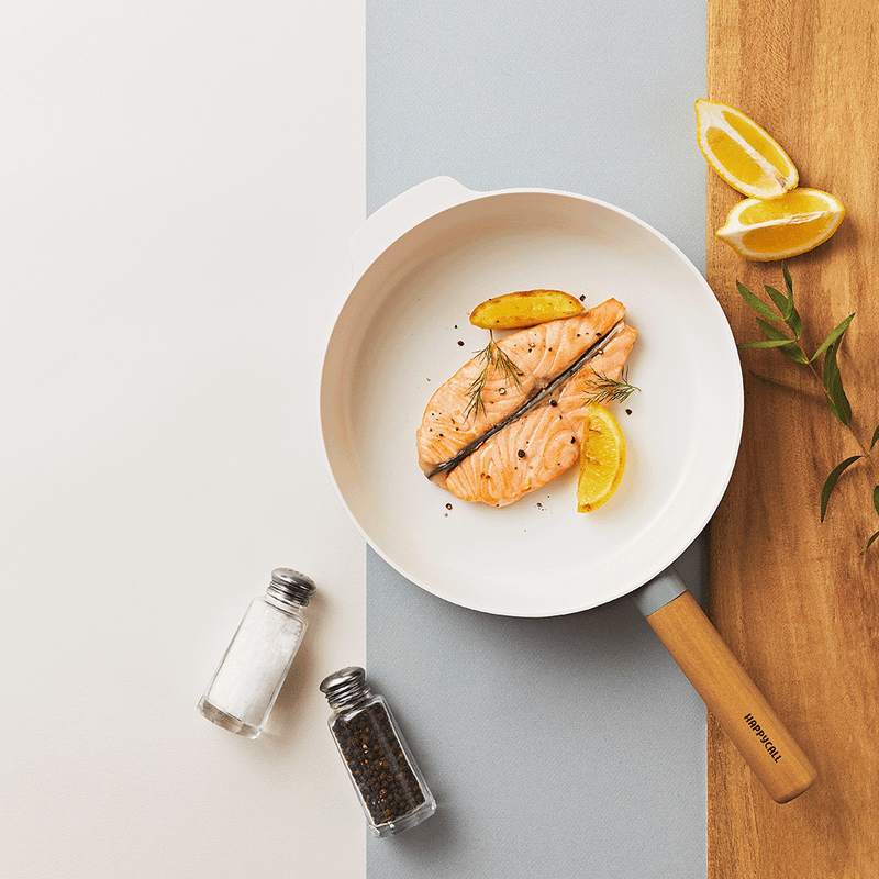 Happycall Zium Ceramic Nonstick Induction Frypan & Saucepan Set 4