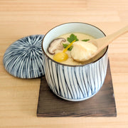 Chawanmushi served in Hoso Tokusa lidded bowls