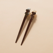 Ishida Cuddle Cat Wakasa Nuri Lacquerware Chopsticks Set 2