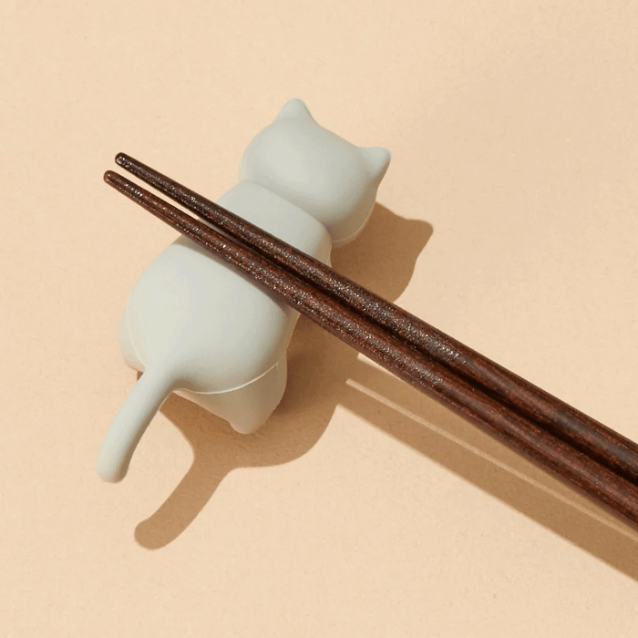 Ishida Cuddle Cat Wakasa Nuri Lacquerware Chopsticks Set 5